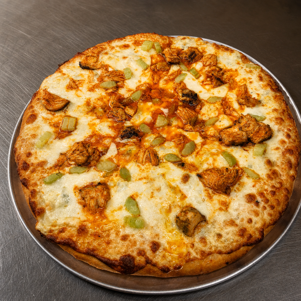 Chicken Wing Pizza.