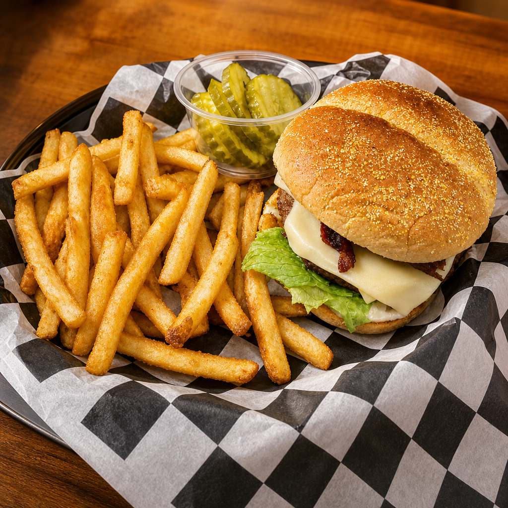 Bacon Mushroom Swiss Burger