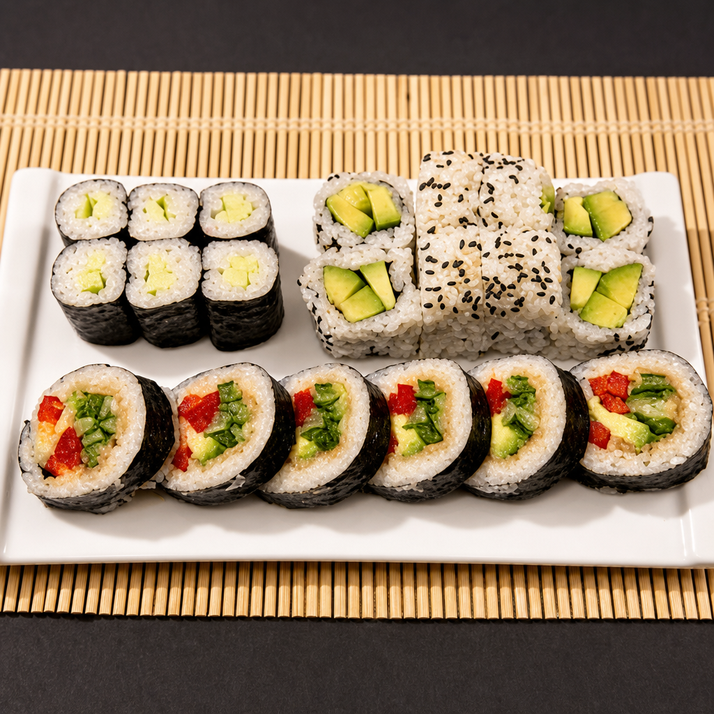 Vegetable Maki Combo.