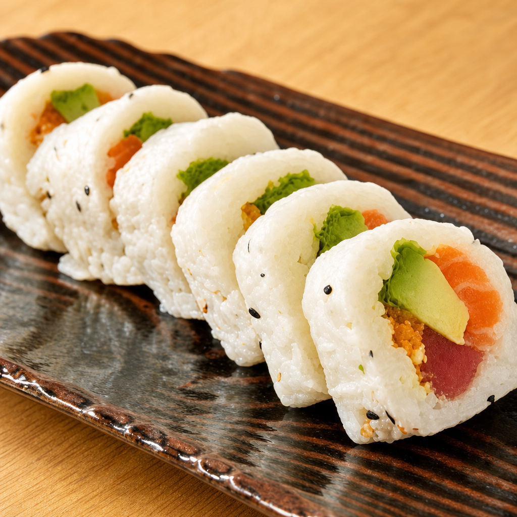 Rainbow Crunch Roll.