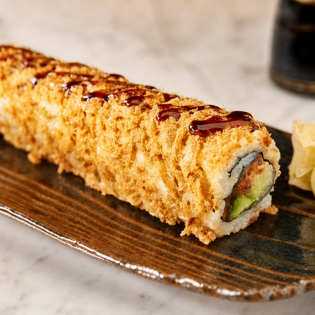 Spicy Tuna Crunch Roll.