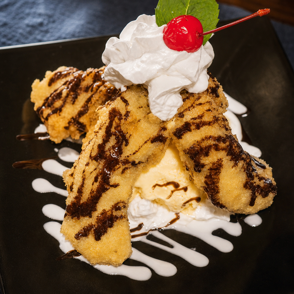 Tempura Banana Split.