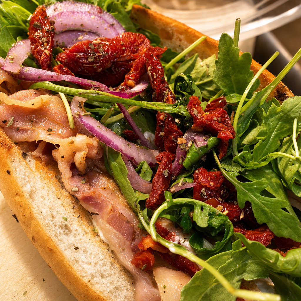 Max's Pancetta Sandwich.