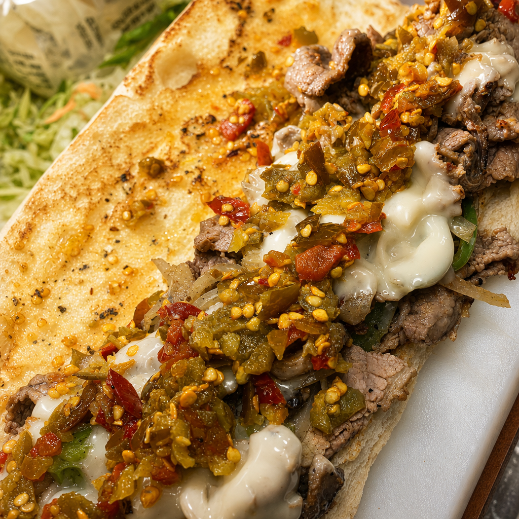 Steak Bomb Cheesesteak.
