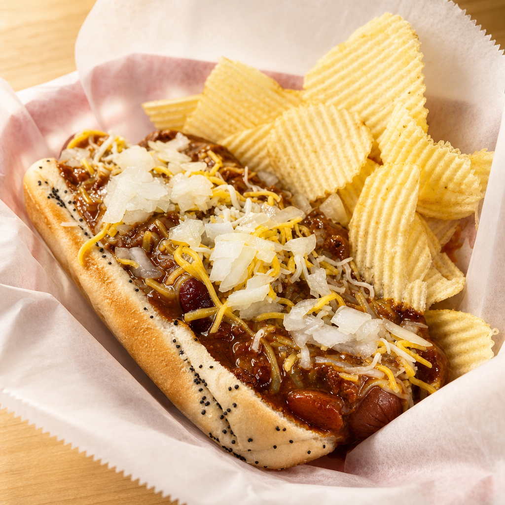 Shane's Chili Dog.