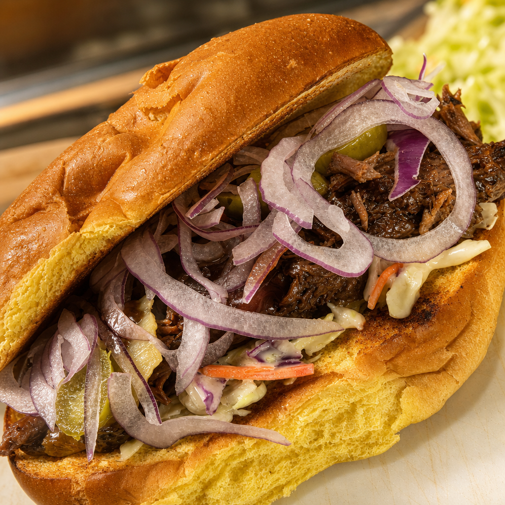 Cowboy Pot Roast Sandwich.