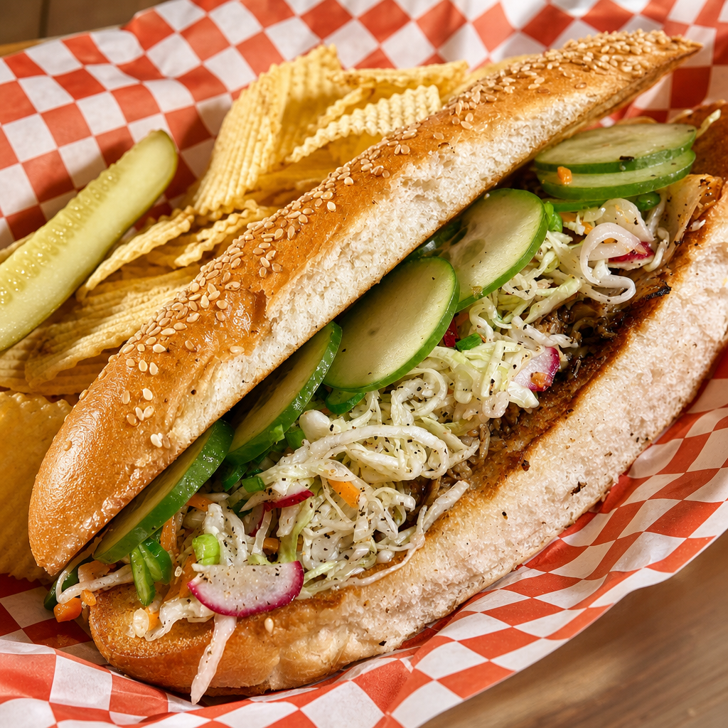 Beef Banh Mi.