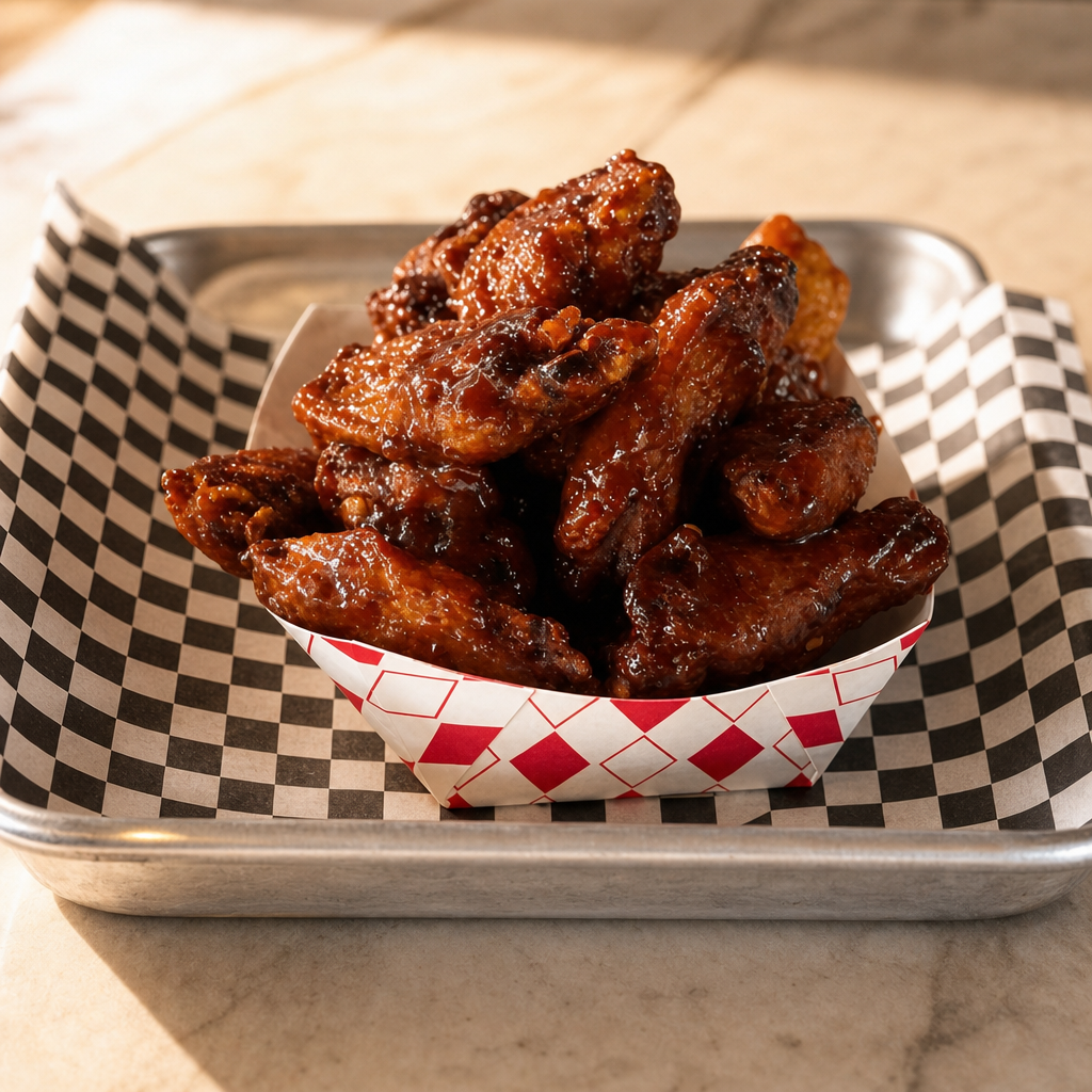Lemon Pepper BBQ Wings (Half Dozen).