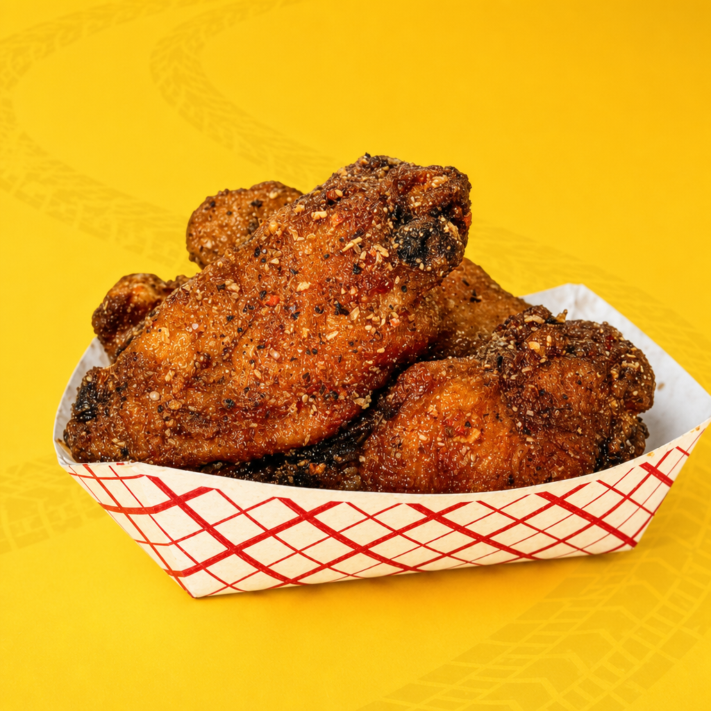 Wings No Sauce (Half Dozen).