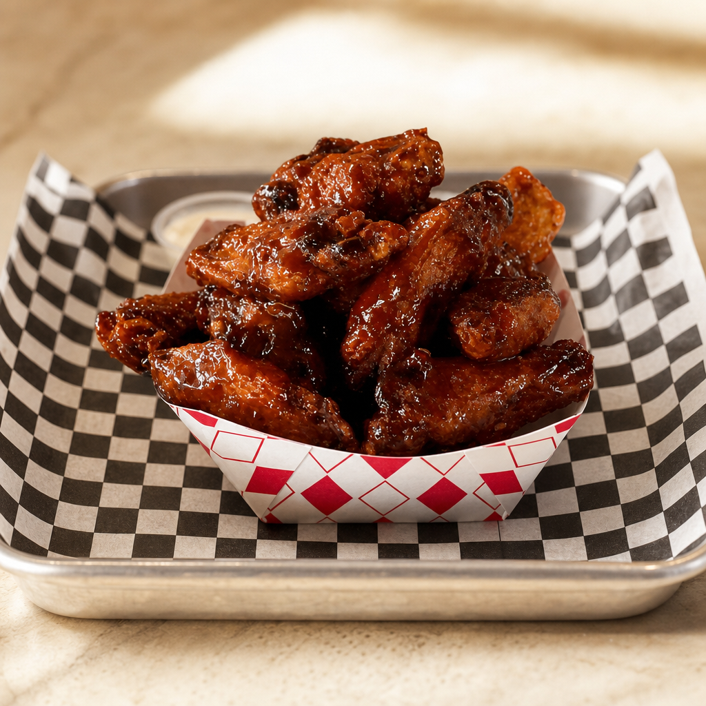 Lemon Pepper BBQ Wings (Dozen).
