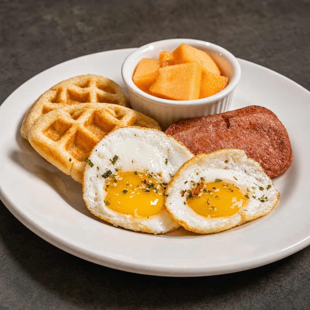Croffles spam and eggs.