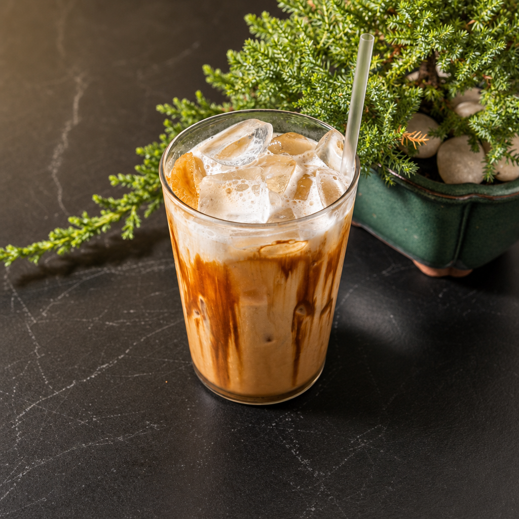 Seoul ice coffee.