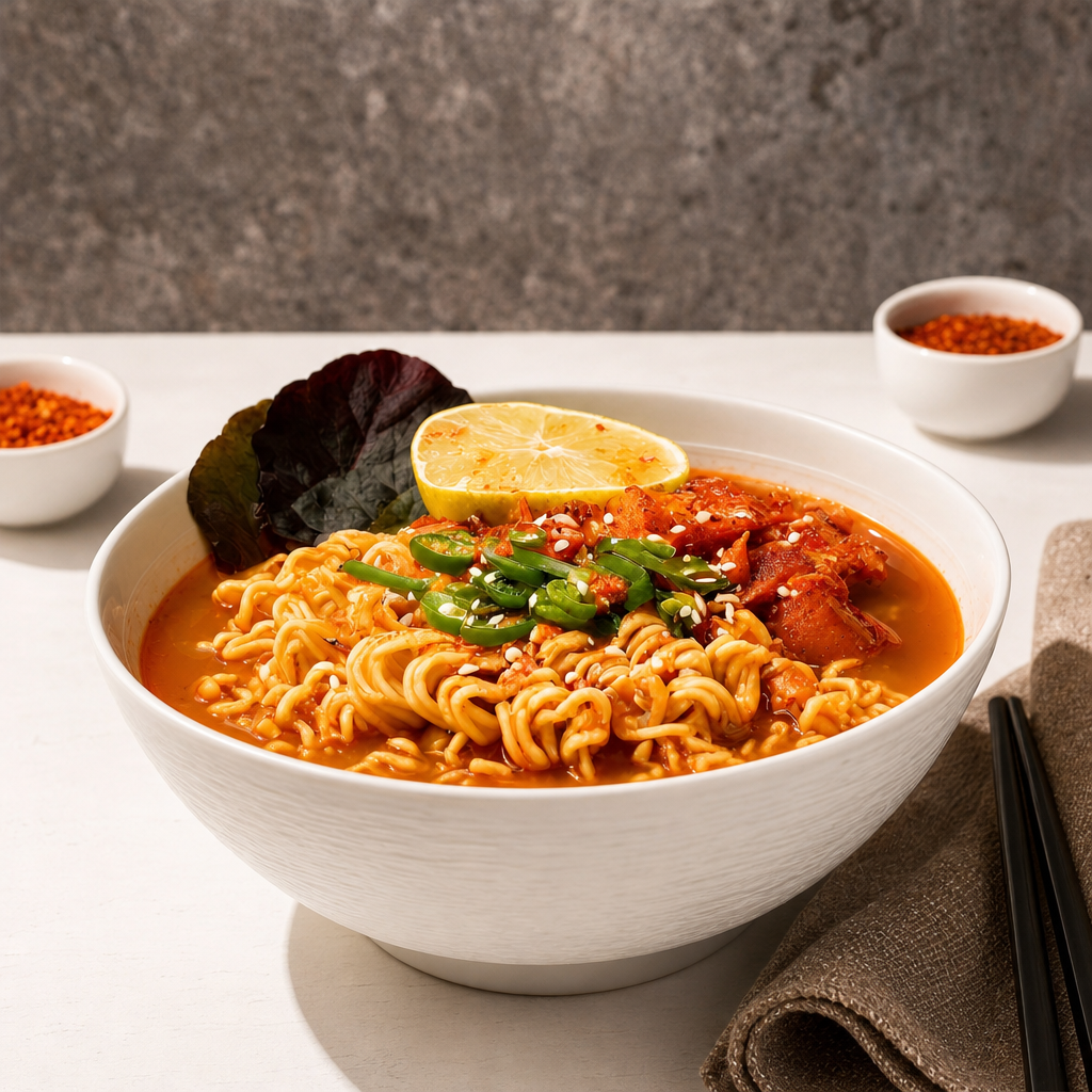Non spicy cup ramen FR.