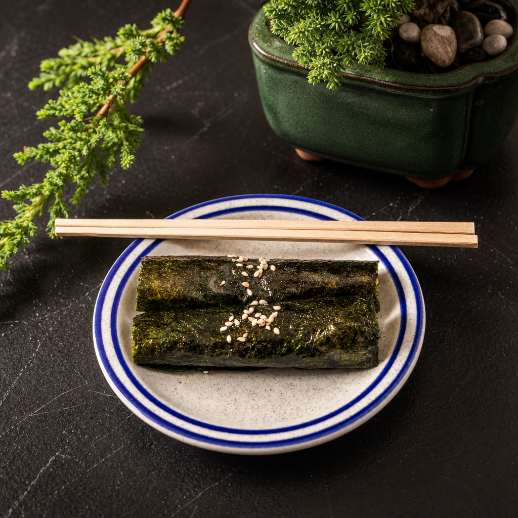 Spicy Salmon Temaki.