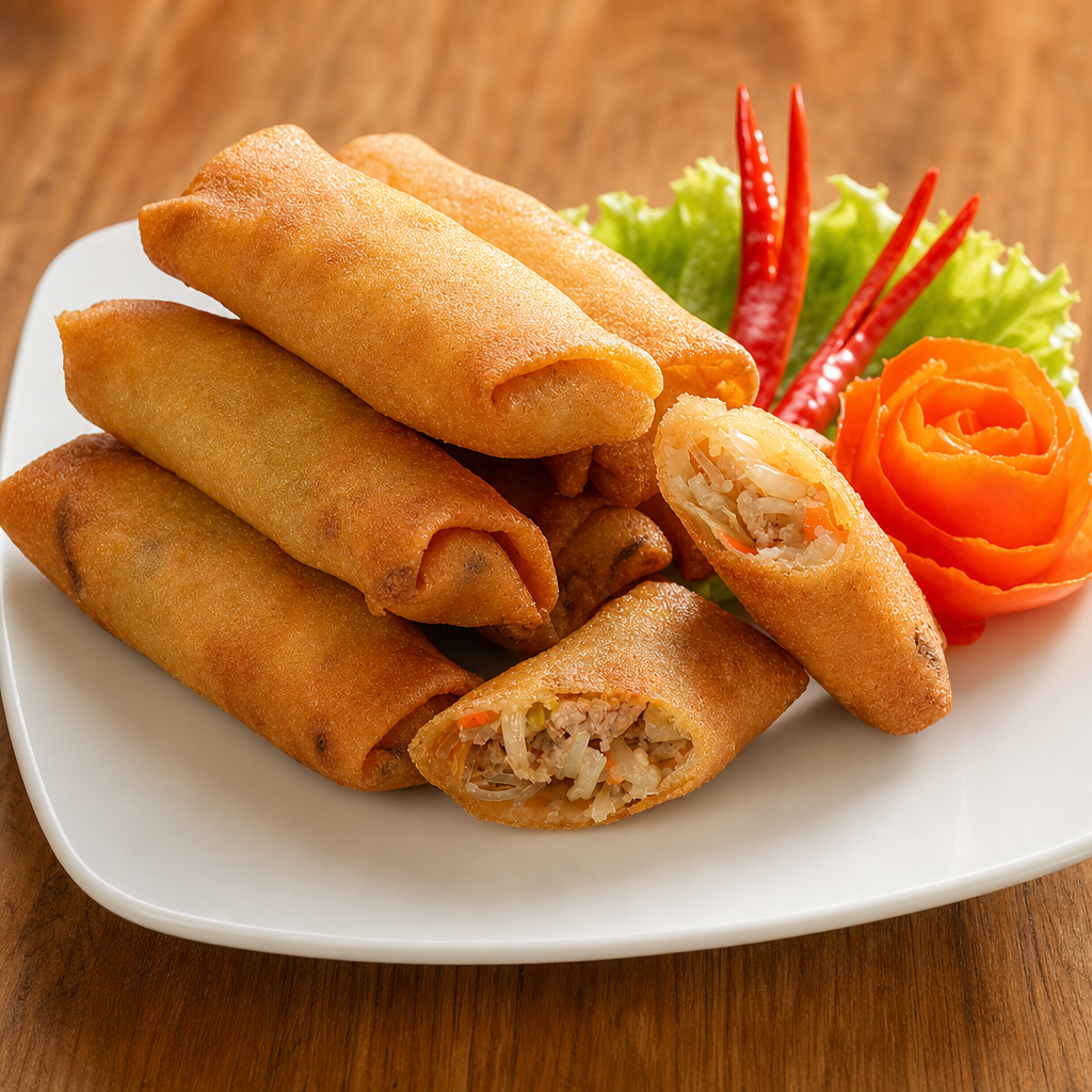 Jerk Chicken Spring Roll.