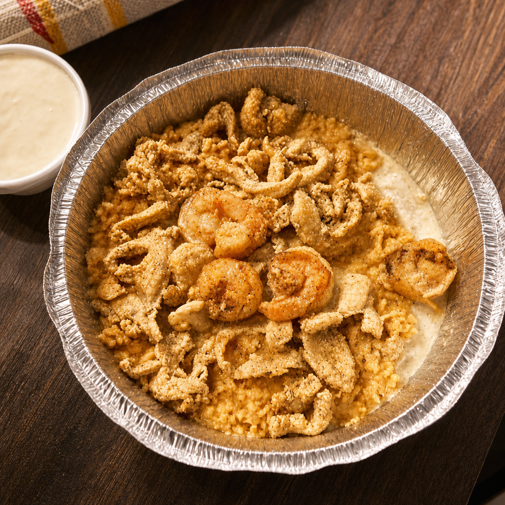 Arroz Con Chicken & Shrimp.