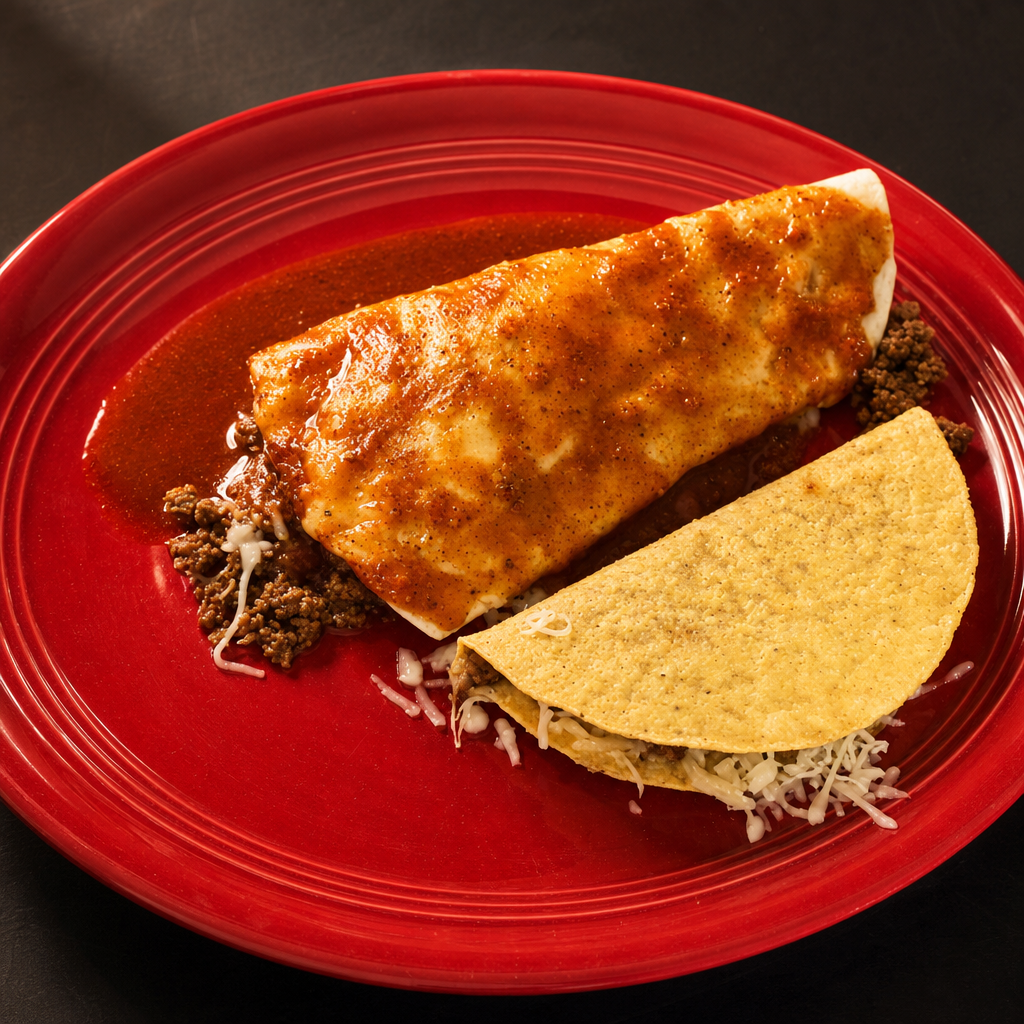 K3. One Burrito & One Taco.