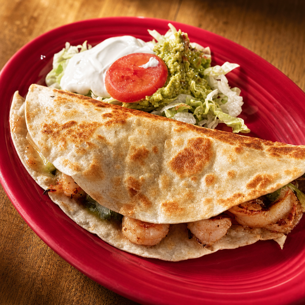 Shrimp Fajita Quesadilla.