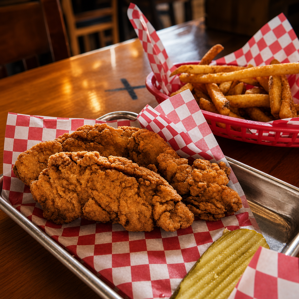 Chicken Strips and Fries.