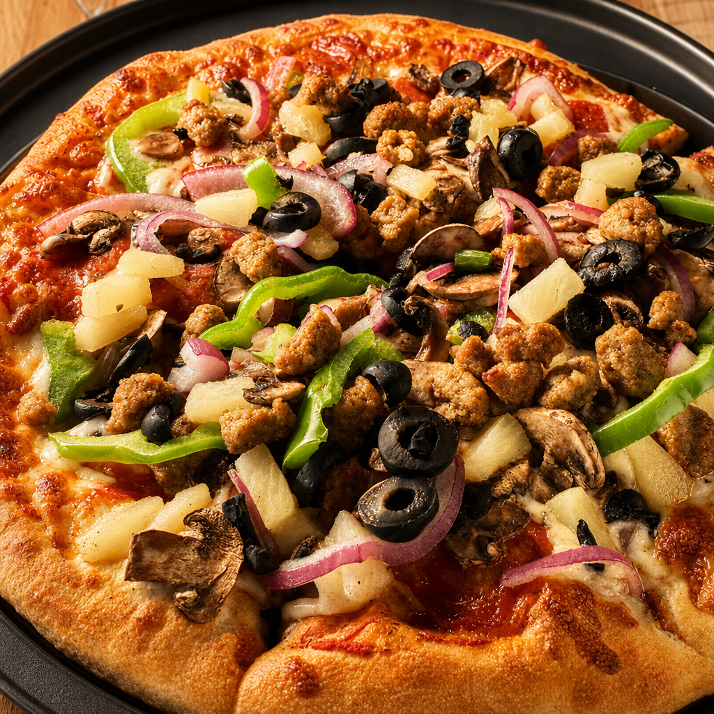 Super Combo Pizza.