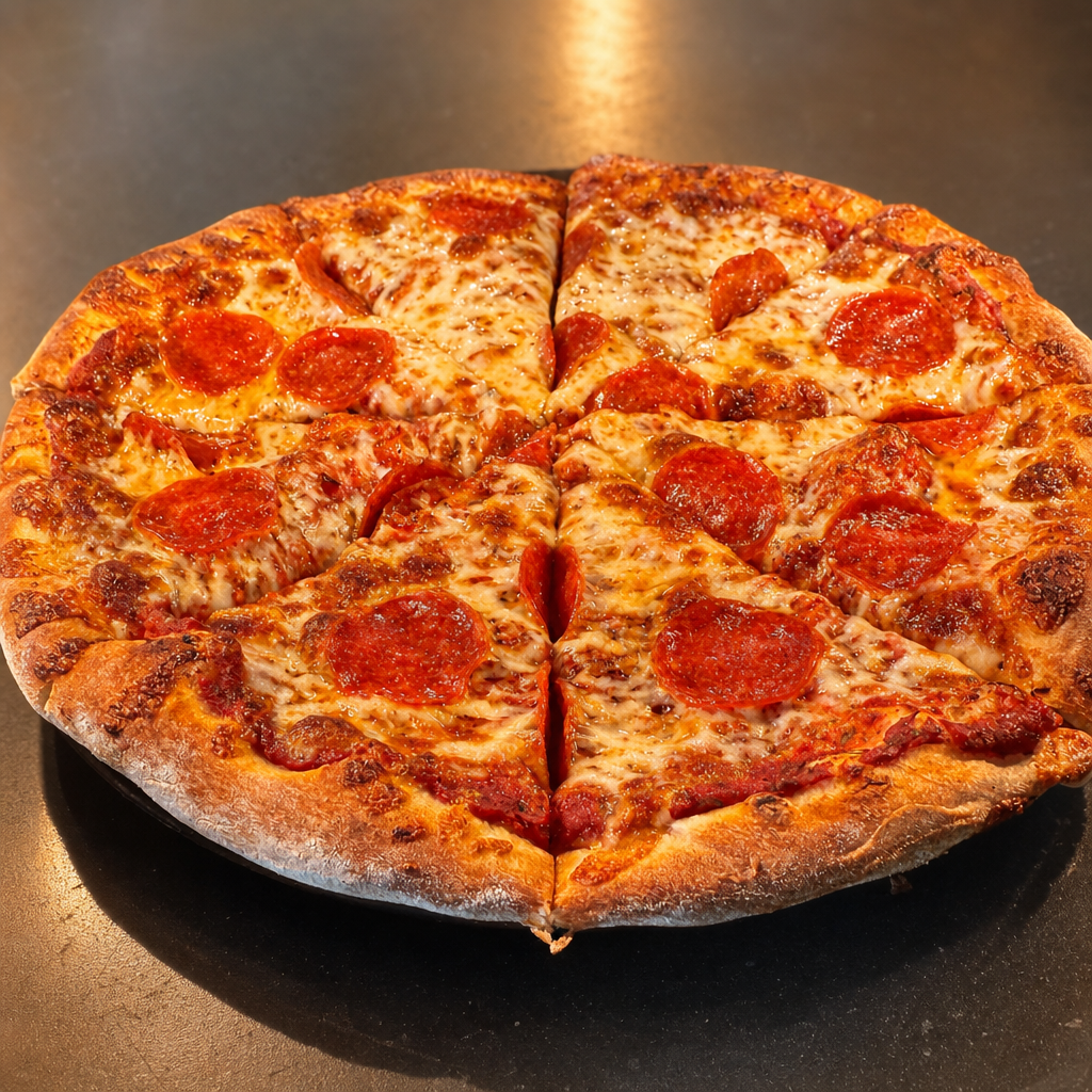 9 Pepperoni Pizza.