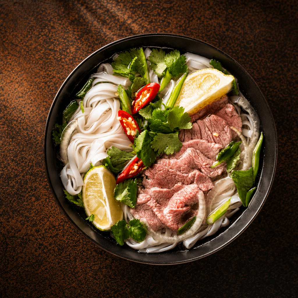 5. Phở Tái, Chín – Rare Steak & Well Done Brisket Pho