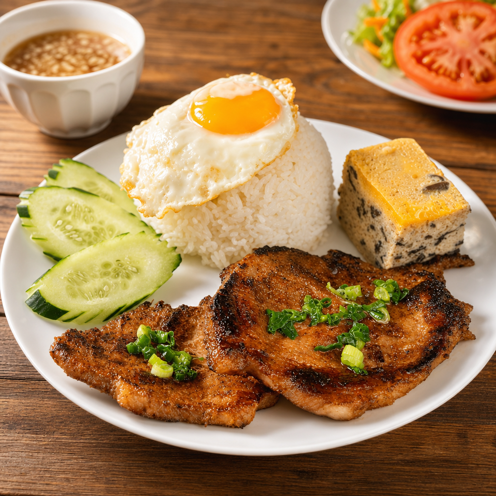Rice with Porkchop / Com Xuong