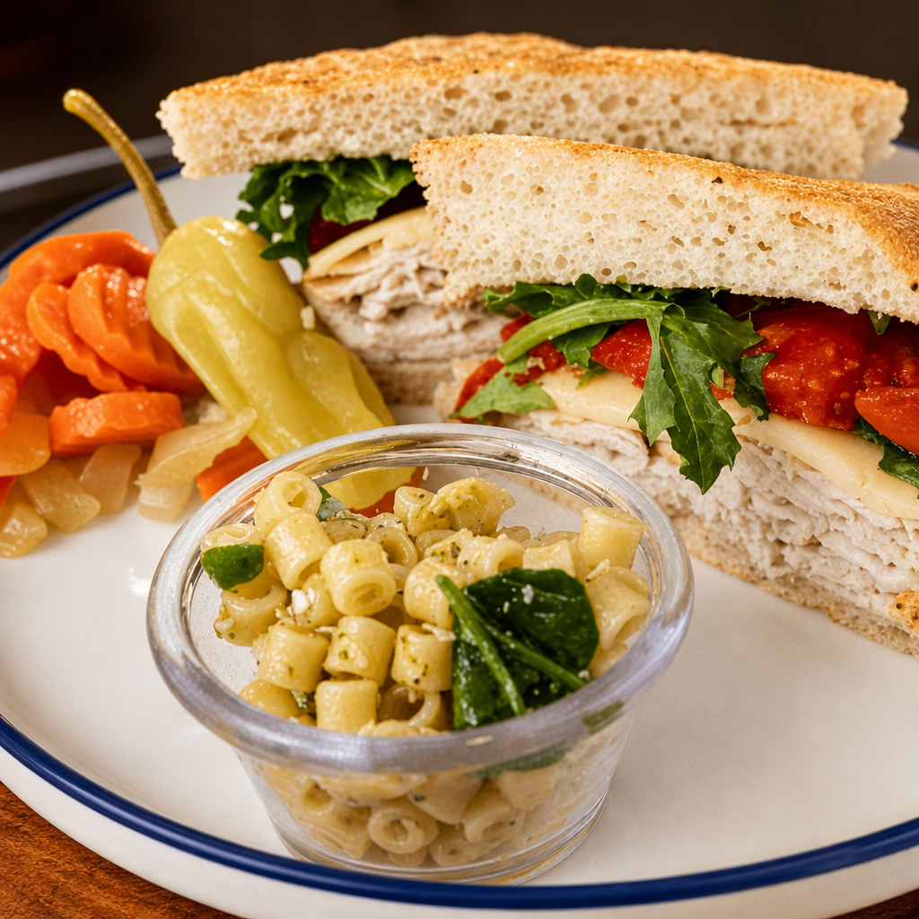 Turkey Provolone Sandwich.