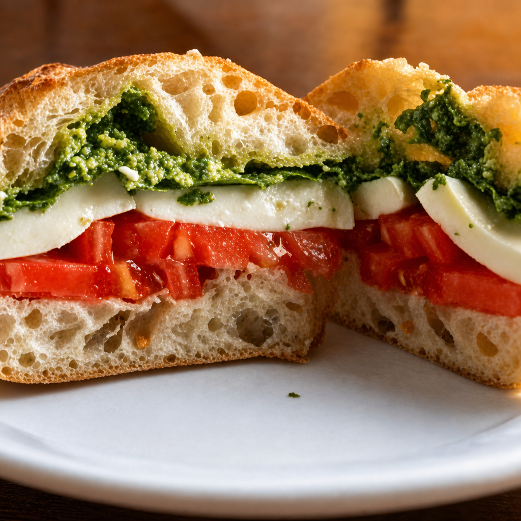 Pesto Caprese Panini.