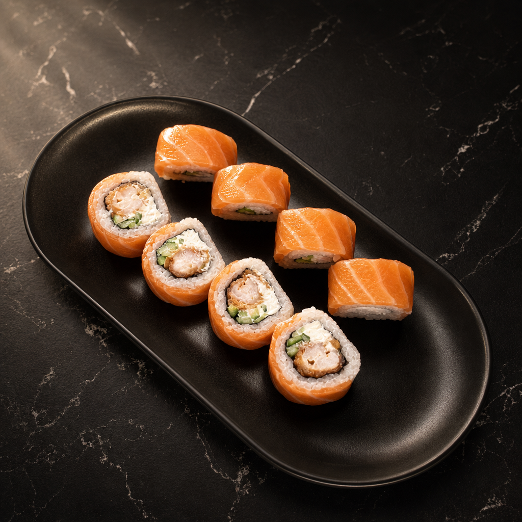 Salmon Avocado Roll.
