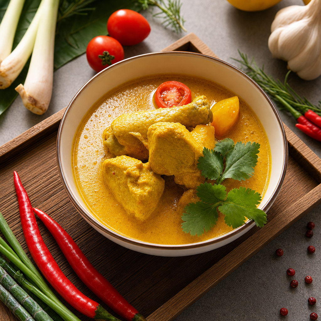 Yellow Curry Chicken.