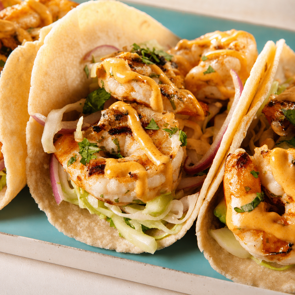 3.Cajun Shrimp Tacos