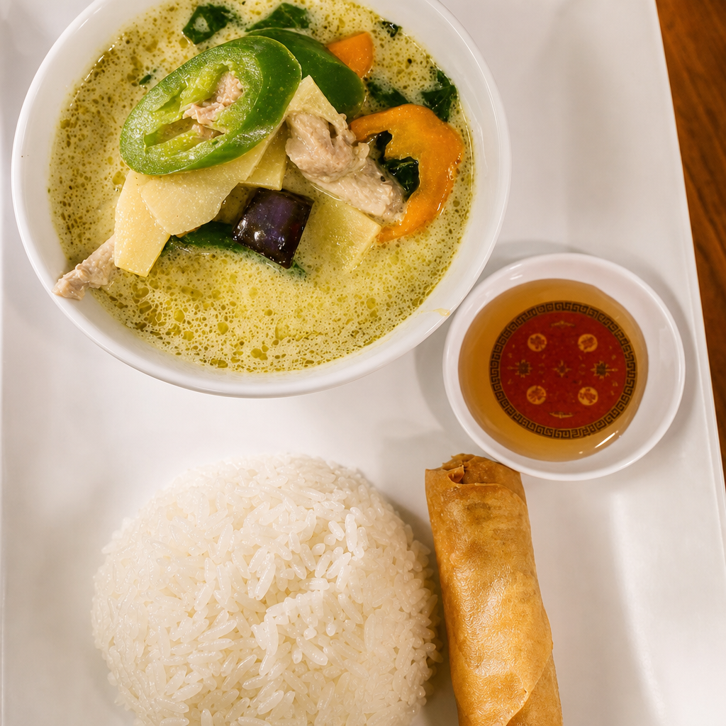 Lunch A - Gaeng Kiow Wahn "Green Curry".