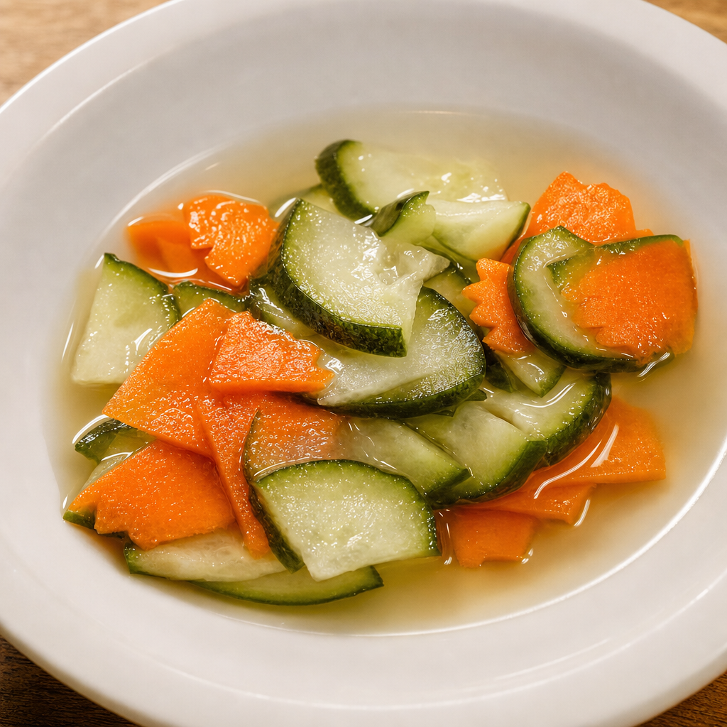4 oz. cucumber salad.