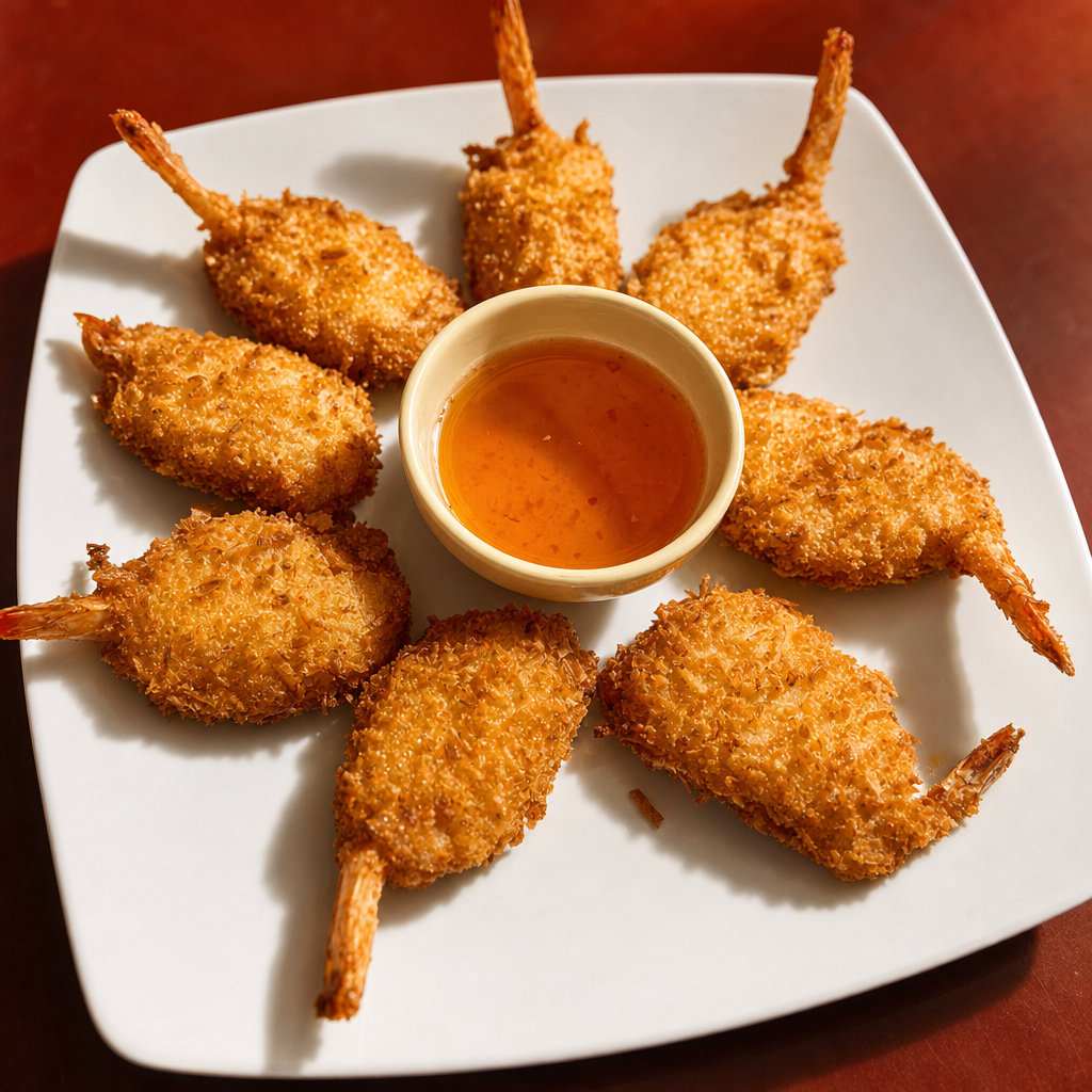 Coconut Butter Shrimp.