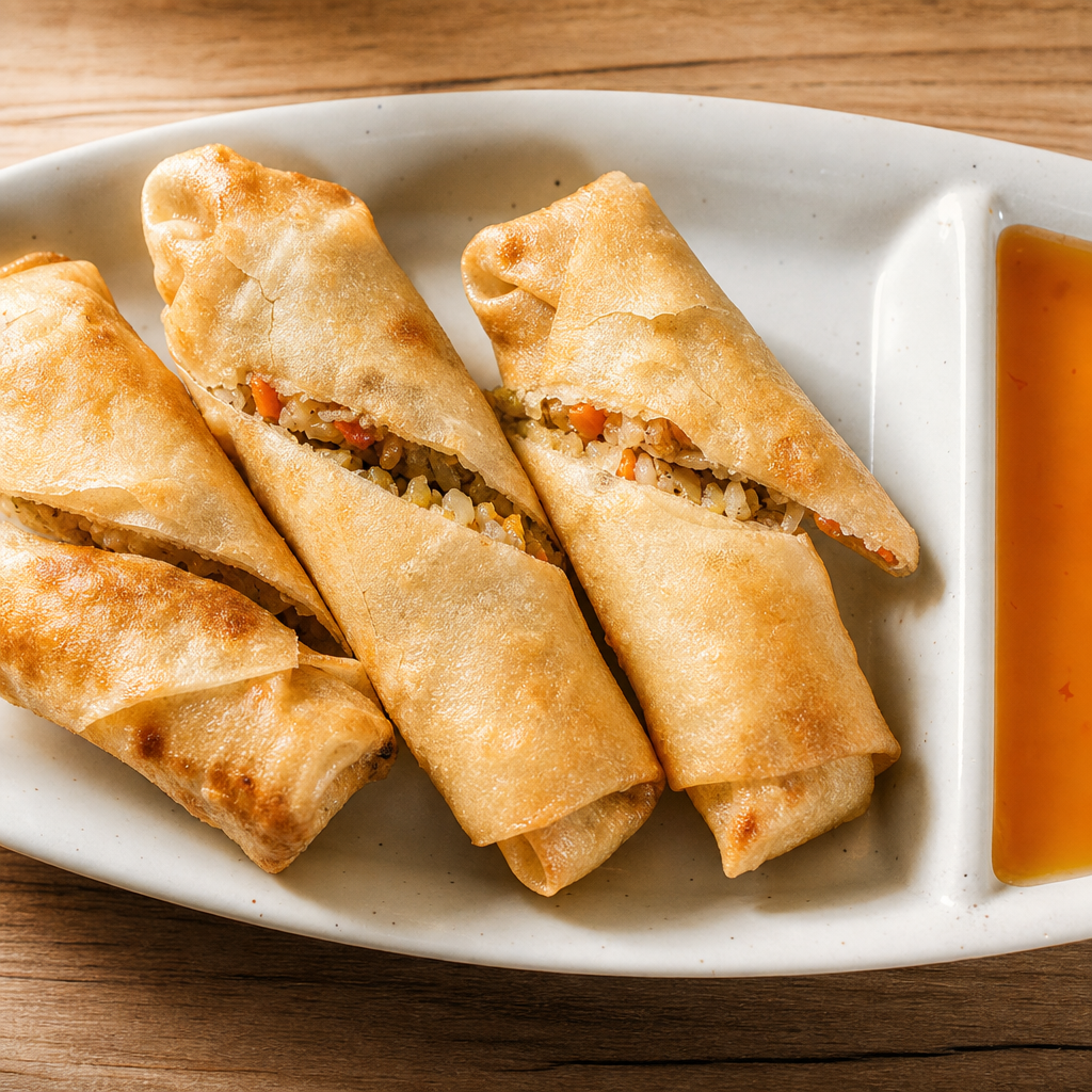 Fried Veggie Rolls.