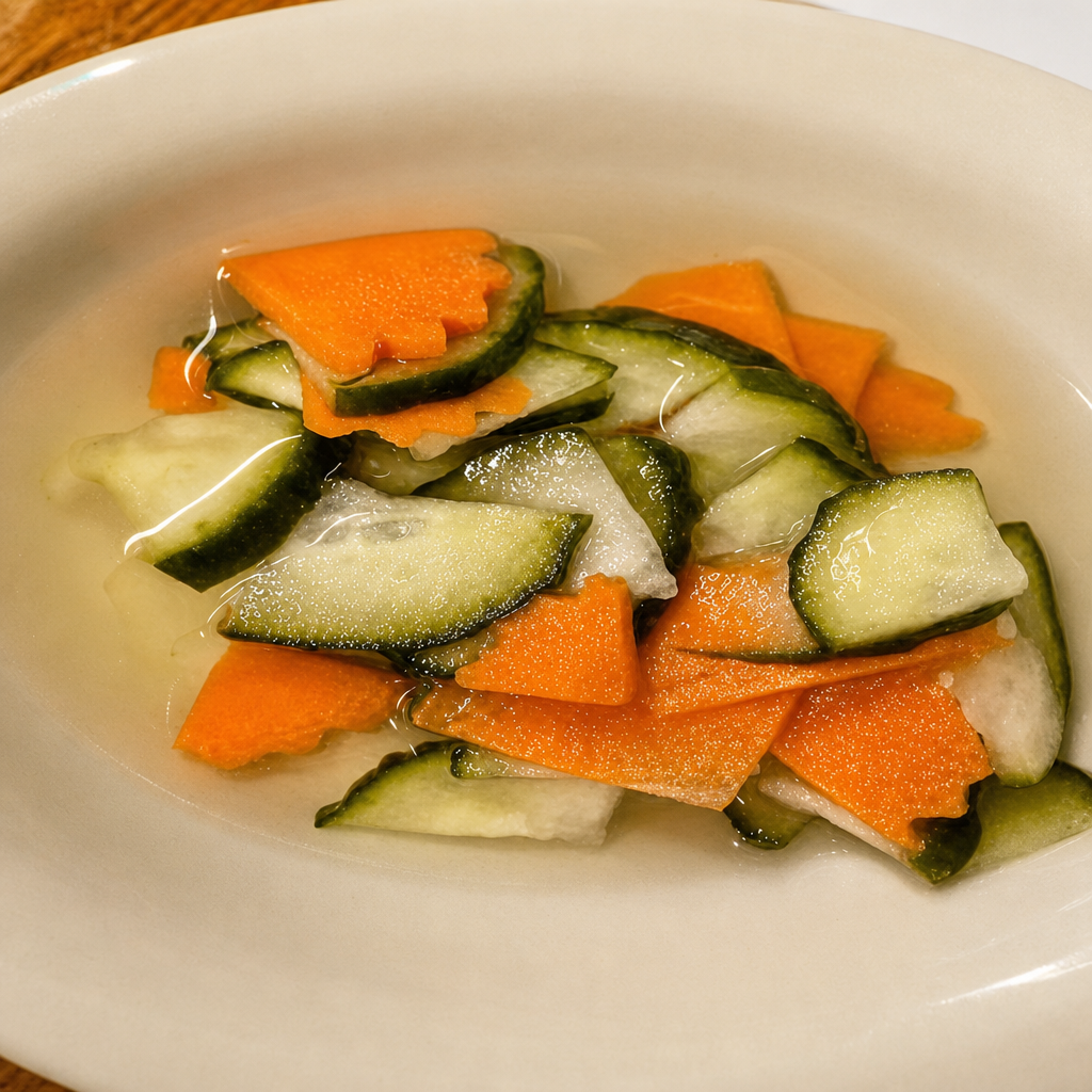 2 oz. cucumber salad.