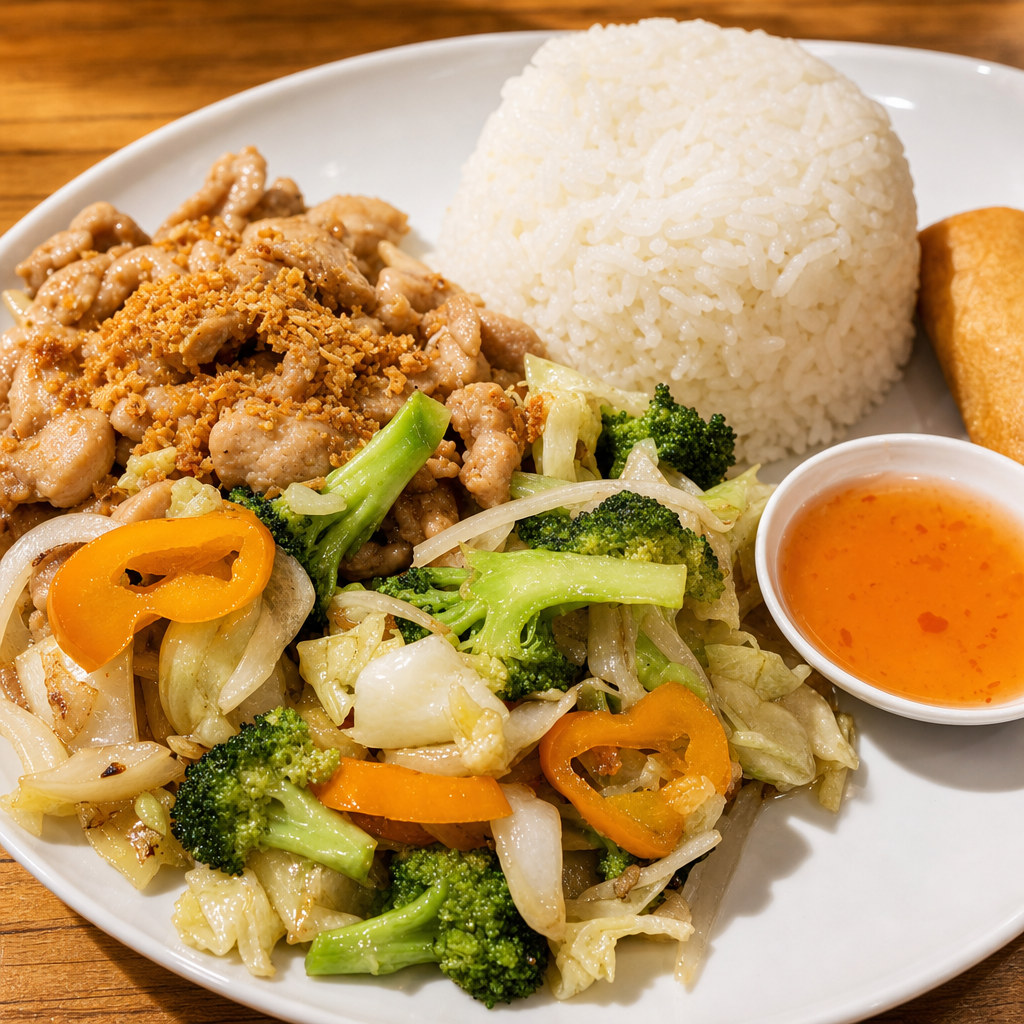 Lunch D - Garlic Stir-Fry.