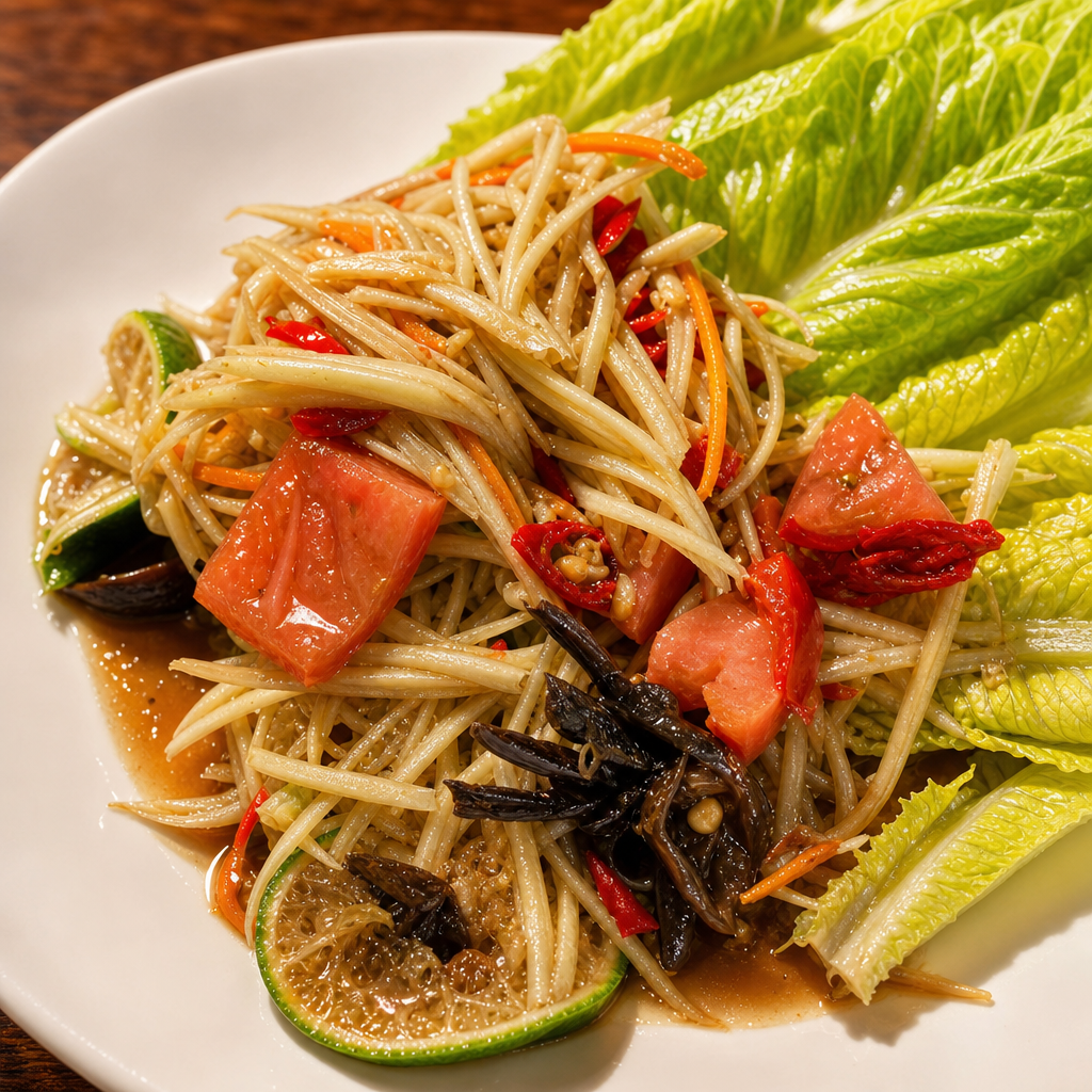 Som Tum “Papaya Salad”.