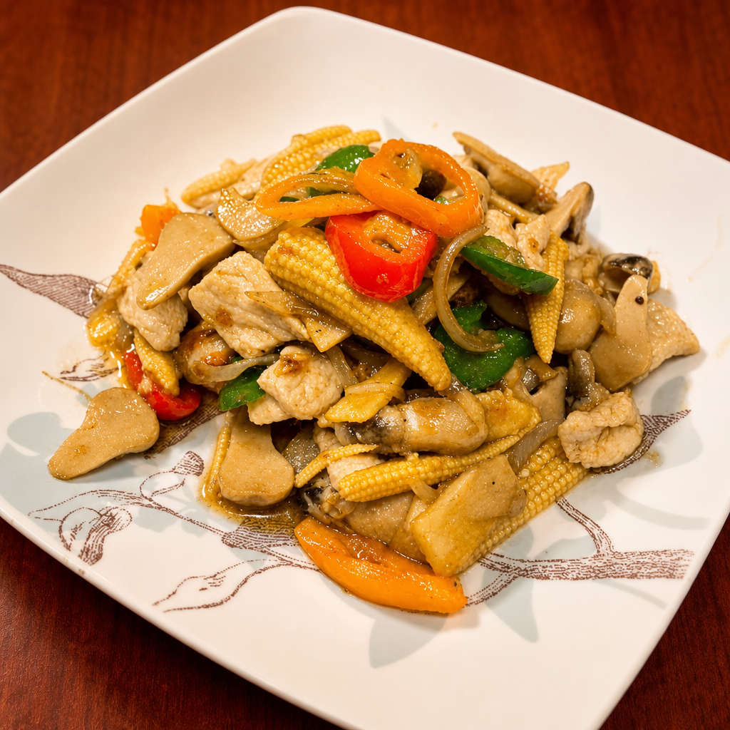 Baby Corn Stir-Fry.