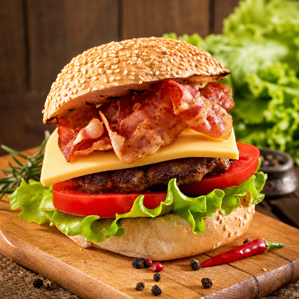 Bacon Cheeseburger.