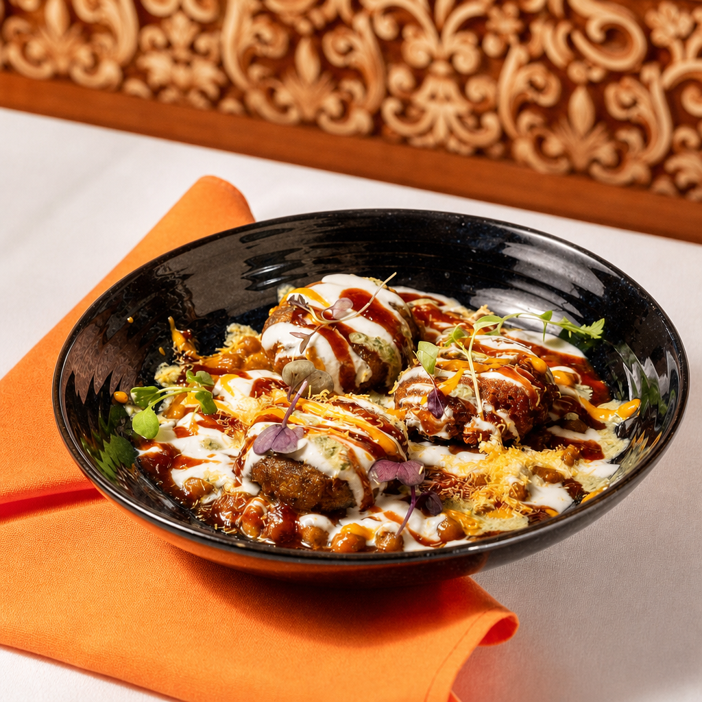 ALOO TIKKI CHAAT.