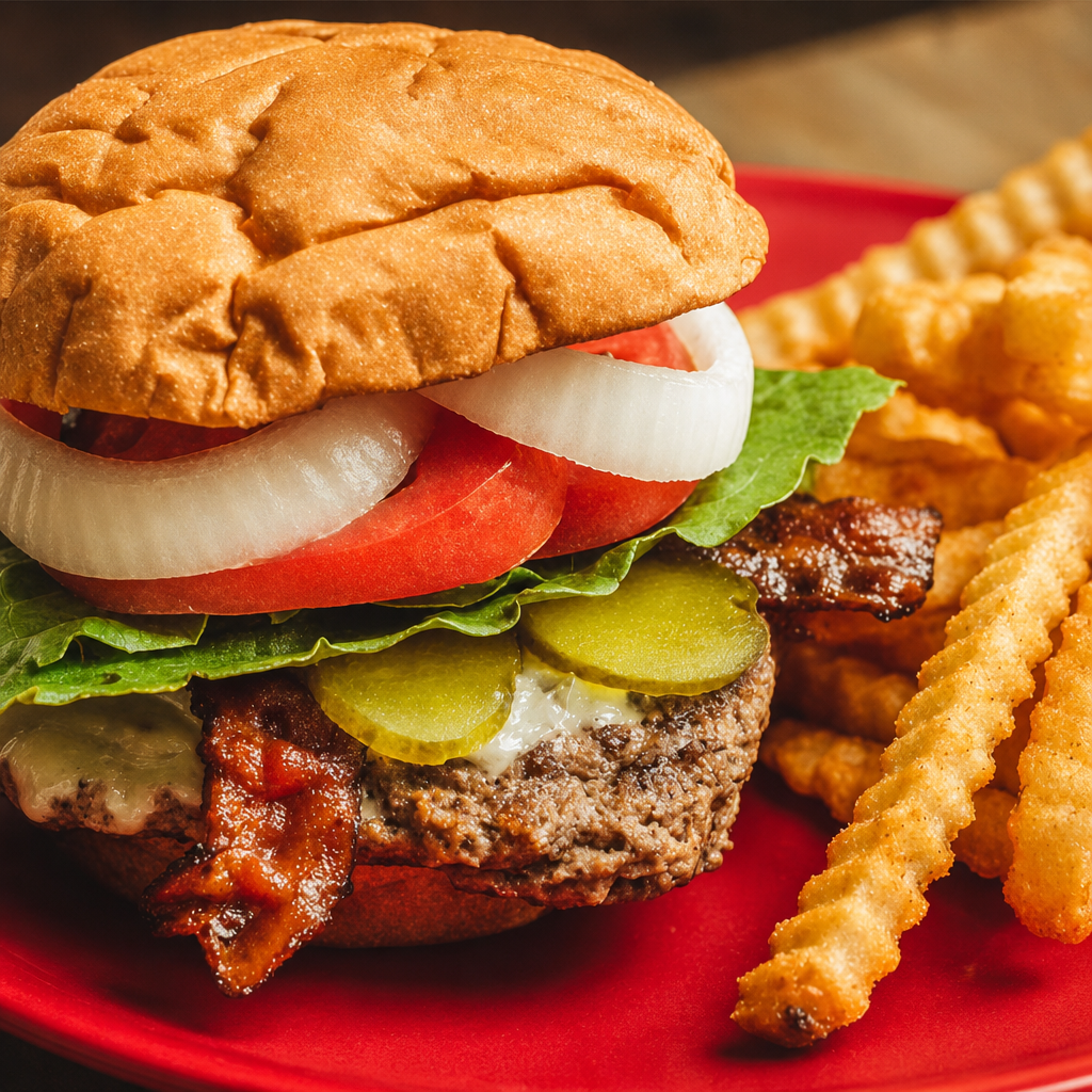 Lunch Box Bacon Cheeseburger.