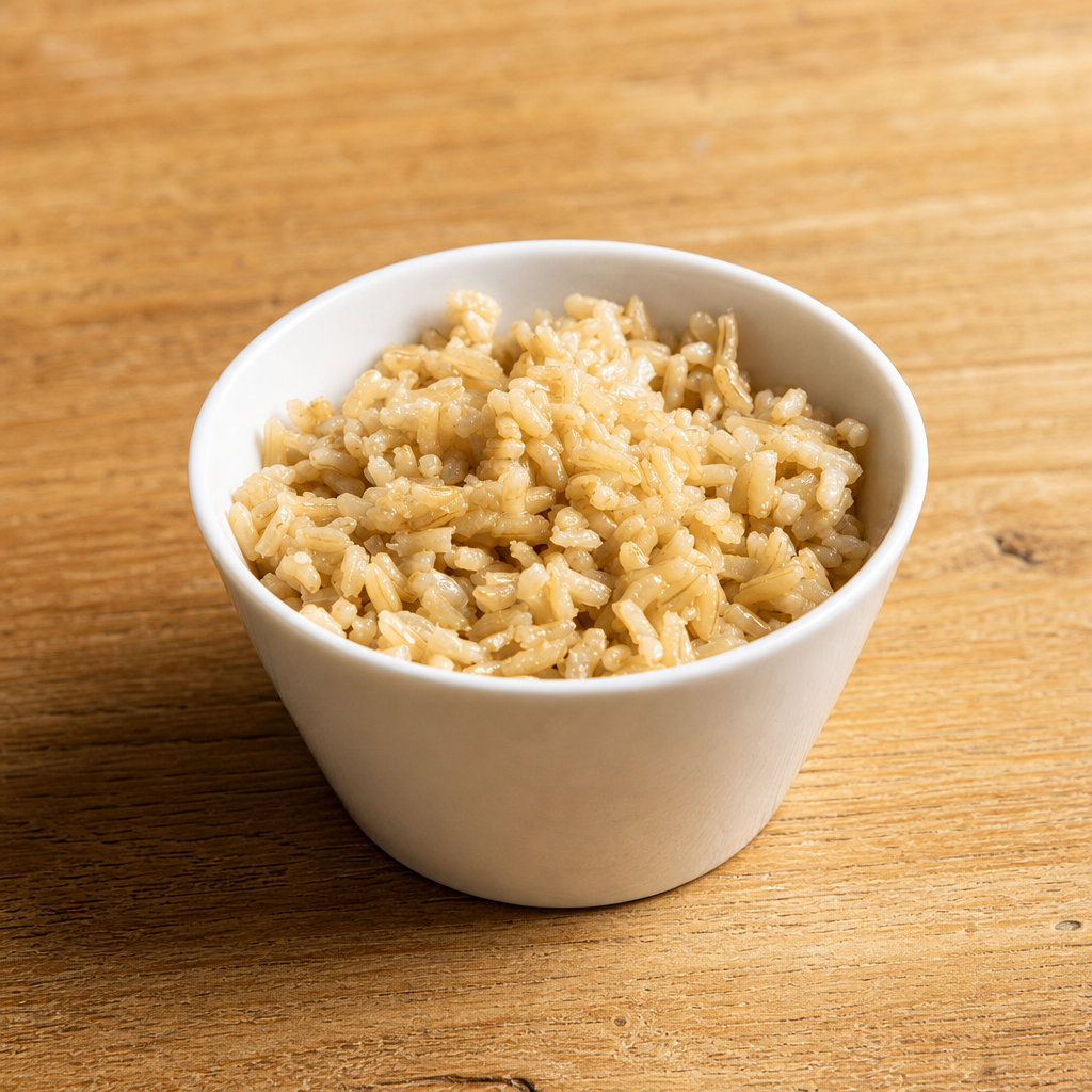 Steamed Brown Rice.