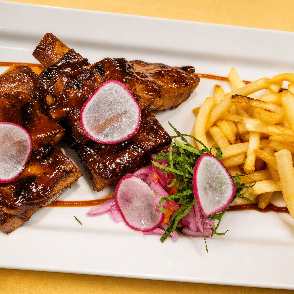 Eva's Baby Back Ribs.