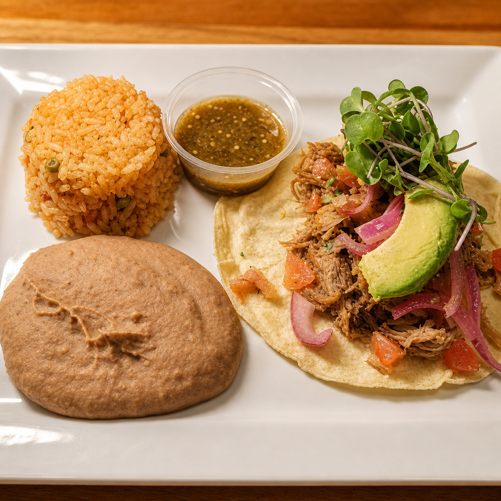 #11 Carnitas Combination.