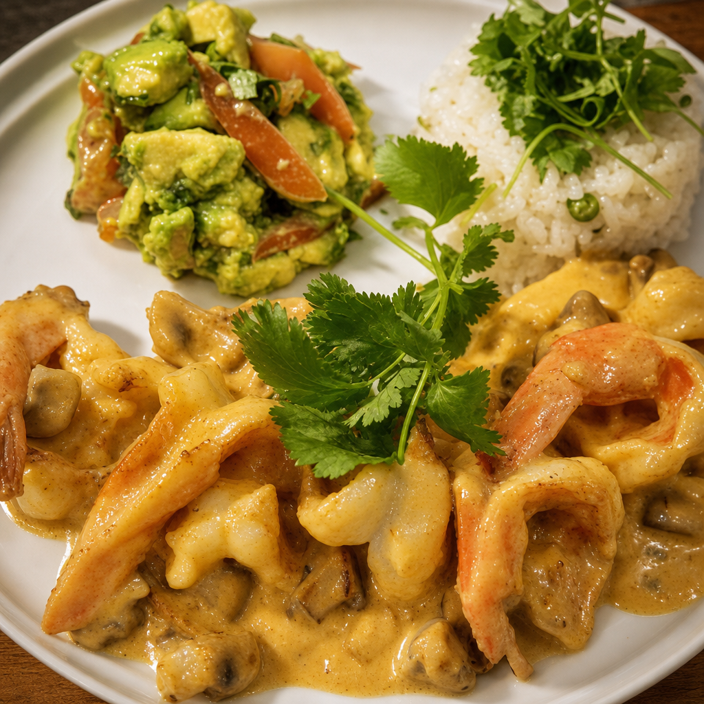 Camarones Cremosos.