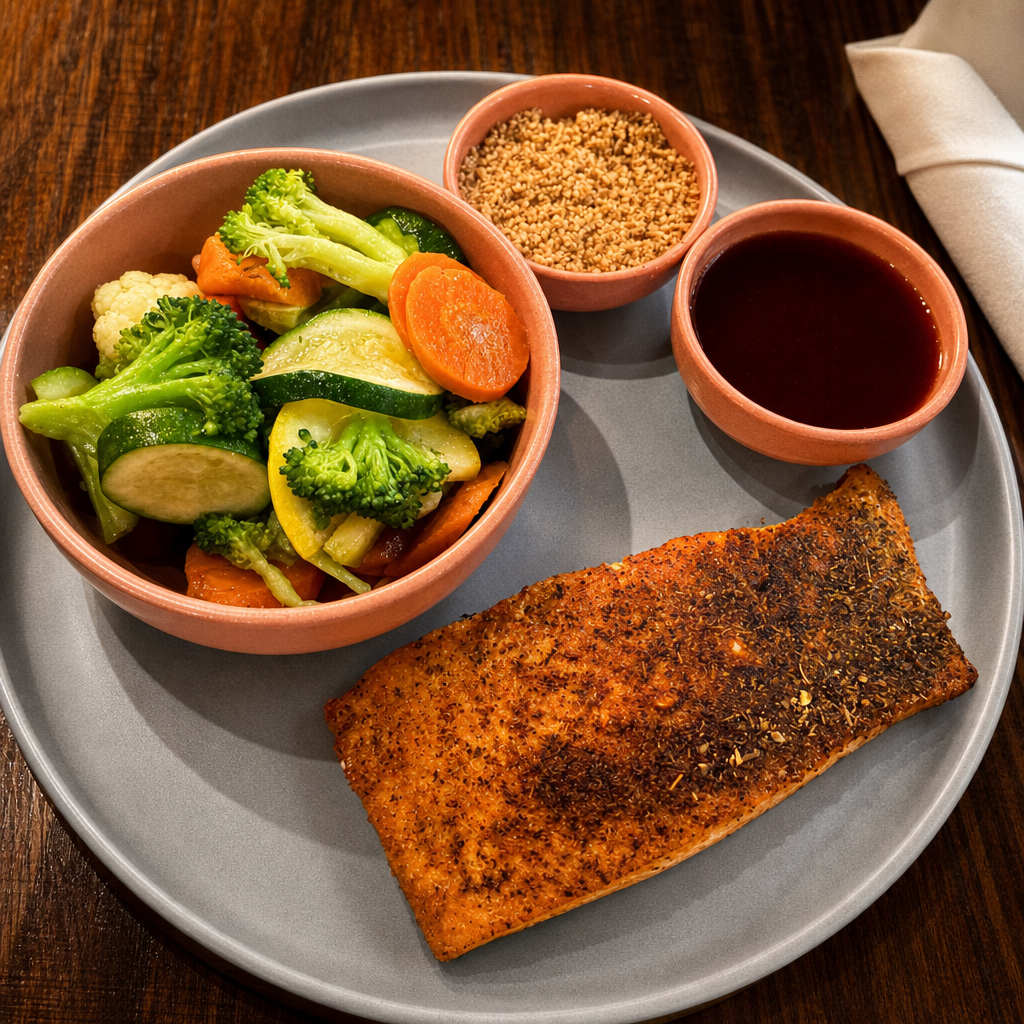 Pecan Crusted Salmon.