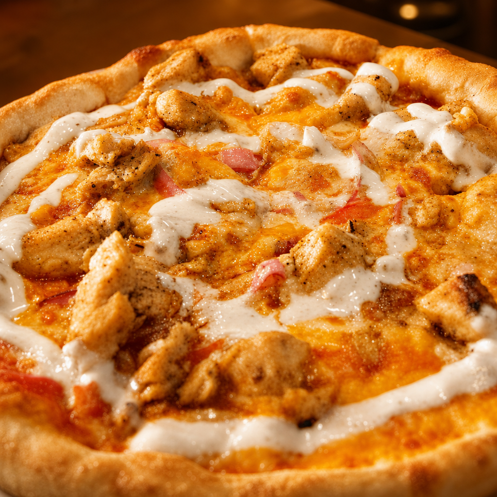 Buffalo Chicken Pizza.