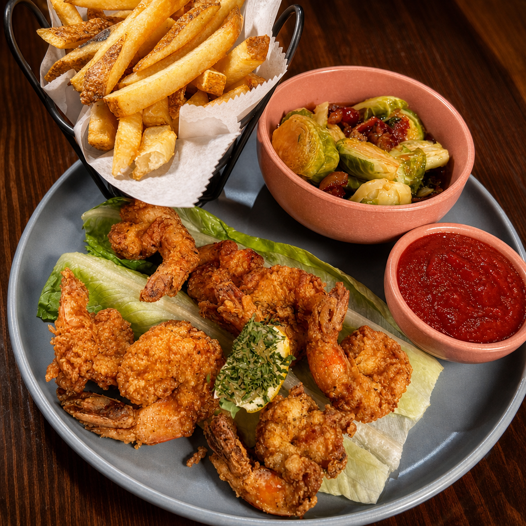 Fried Gulf Shrimp.